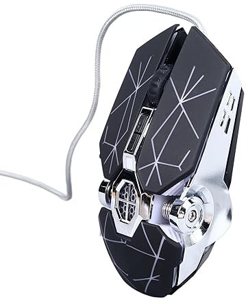 Mechanische Gaming-Maus, RGB, Präzise Steuerung, Schnelle Reaktion, Ergonomisch, Kabelgebunden für Computer, Geeignet für PC und Verschiedene Spiele