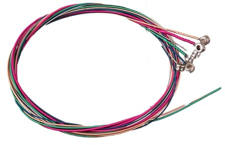 6 Stück Folk-Gitarren-Edelstahl-Draht-Saiten, klassische Saiten, Ersatz für 6-saitige Gitarrensaiten, perfekte Intonation, Folk-Gitarre, Edelstahldrahtsaiten