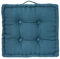 TIENDA EURASIA - Cojines para Sillas de Terraza | Cojín de Suelo Acolchado de Algodón con Asa | Medida 40 x 40 x 8 cm | Ideal para Sillas, Bancos, Palets, Suelo. (Azul)