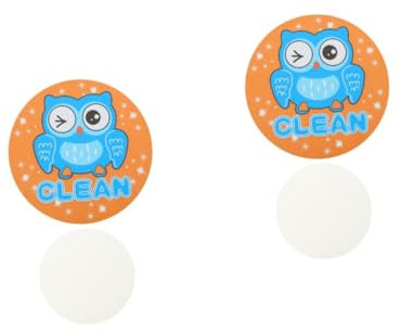 Cabilock 2 Piezas Etiqueta Limpieza del lavavajillas Doble Cara Diver imán del refrigerador del lavaplatos la Cocina Pegatinas Nevera imanes emblemas imán para lavavajillas Limpio