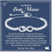 VU100 Muttertagsgeschenk Armband für Mama - Sterling Silber Tennis Armband 14k Weißgold Vergoldet - Kreatives Geschenk Mit Unendlichkeit Herz - Geburtstagsgeschenk für Damen