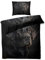 MOBEITI Schwarz Labrador Bettwäsche 135x200, Hunde Wendebettwäsche, Weiche Kuschelige Mikrofaser Bettbezug Set 2teilig, 1 Kissenbezug 80x80, mit Reißverschluss -MO&306