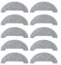 Lot de 10 serpillères lavables en microfibre pour aspirateur pour Honiture pour Q6 Pro, pour Laresar pour L6 Pro, Airrobo pour T10+, pour aspirateur robot pour NoMo N2