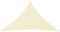Homgoday Parasole a Vela Oxford Triangolare 2,5x2,5x3,5 m Crema, Arredo, Tenda da Esterni per Privacy, Tenda per Giardino Balcone, Tenda da Sole per Esterno, Tenda Laterale per Terrazzo Esterna