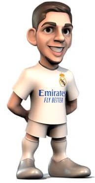 MINIX Collectible Figurines MN18420 Figura de Valverde, Real Madrid, Coleccionables de 12 cm para Exhibición, Idea de Regalo para Niños y Adultos, Fans de fútbol