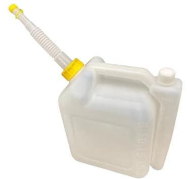 perfk Oil Mixing Bottle Fuels Petrol Container 2 Stroke Engine Dispensing Fuels Mix Ratio Bottle for Trimmer Lawnmower Chainsaws, 4 L