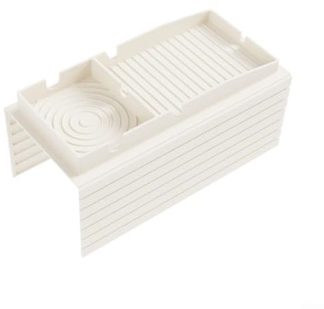 Silicone Couch Cup Holder Tray for Sofa Armrest Anti Slip Design for Organizing Snacks and For Remotes (White)