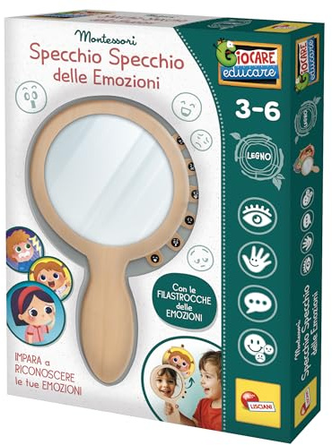 Lisciani Giochi Montessori Legno Der Spiegel der Emotionen, 113712