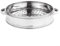 Olla de vapor de acero inoxidable para una cocina saludable para mariscos, carne y verduras (vaporizador de 18 cm)