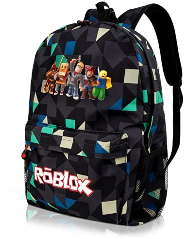 yumcute Ro-blx Kinder Rucksack, Druck rucksack Jugendlichen, Rucksack Jungen 10 Jahre, kinder Schulrucksack Jungen, Große Kapazität Reiserucksäcke, Cartoon Anime Schultaschen für Kinder