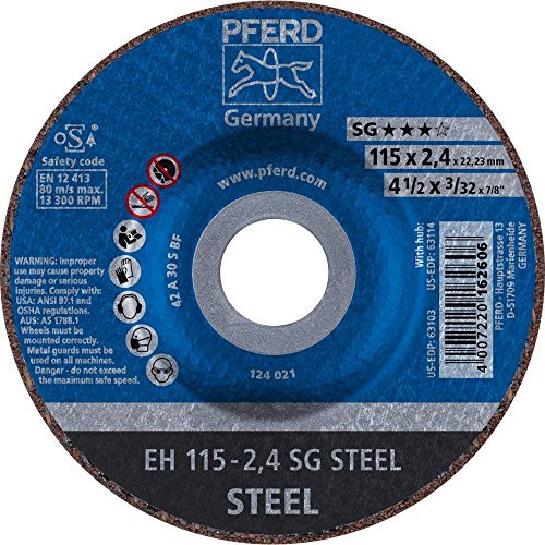 AUGUST RüGGEBERG GMBH&CO.KG 61340122 Freihandtrennscheibe D.115mm Metall Stärke 2.4mm x 115mm