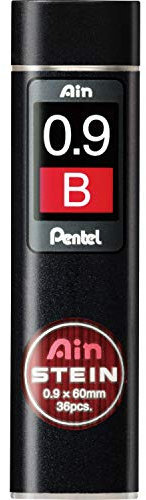 Pentel C279-BO AIN STEIN Feinmine, 0.9 mm, Härtegrad B oder 36 Minen, 1 Stück (1er Pack)