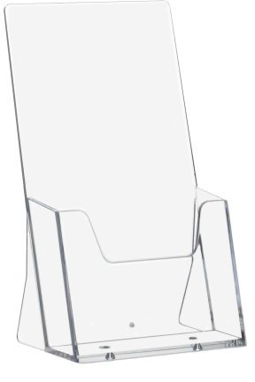 DIN Lang (99x210mm) Prospekthalter / Prospektständer / Flyerhalter / Flyerständer im Hochformat transparent