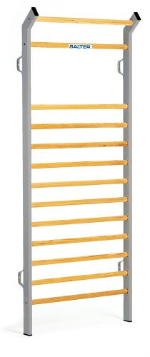 SALTER Espaldera N-370, Laterales metálicos, 13 barrotes de Madera, Resistentes y barnizados. Medidas 240x96 cm, Uso Profesional
