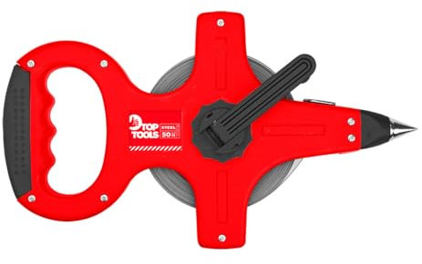 Rollbandmaß 50 m Stahl Maßband Bandmaß Messband Rollmeter Rahmenbandmaß