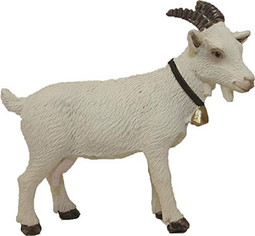 Dekop Krippenzubehör Ziege weiß, geeignet für 7cm Figuren, Höhe ca. 3cm (444635097931)