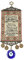 Türkische Auge Wandbehang Blue türkischen Ornament Wandbehang Dekor für Quran Tapisserie Teppich Dekor Amulett Wand Talisman Housewarming Geburtstagsgeschenk
