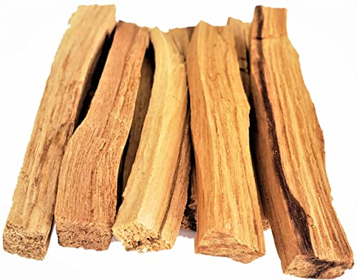CDE CREATIONS Palo Santo Räucherstäbchen, Hochharz, Heiliges Holz, zertifiziert, authentisch, Wild geerntet, für Reinigung, Meditation und Stressabbau, 5 Stäbchen