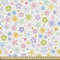 ABAKUHAUS Weihnachten Stoff als Meterware, Bunte Schneeflocken Forms, Qualitäts Stoff Dekorativer Polster Heimtextilienstoff, 2M (148x200cm), Grün und Lila