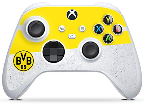 DeinDesign Skin kompatibel mit Microsoft Xbox Series S Controller Folie Sticker Offizielles Lizenzprodukt Borussia Dortmund BVB