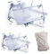 Clair de Lune Stars & Stripes Kinderbett-Set, Grau