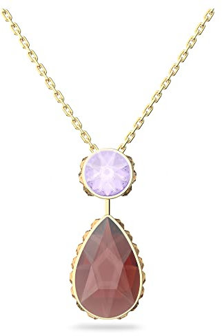 Swarovski Chroma , Chroma Necklace, Pear Drop and Round Cut Crystals, Mehrfarbig, One Size