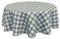 Home Direct Runde Wachstuch-Tischdecke, PVC, abwischbar, Gingham-Karo-Muster, 160 cm, Salbeigrün