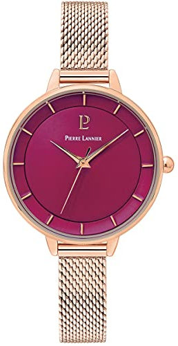 Pierre Lannier Femme Analogique Quartz Montre avec Bracelet en Acier Inoxydable 001H958