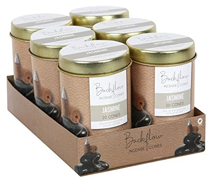 6 Tins of Elements Jasmine Jumbo Backflow Cones