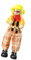 Guangcailun Tire de la cuerda marioneta mano marioneta juguete payaso artesanía juguete hogar, Nr. 3