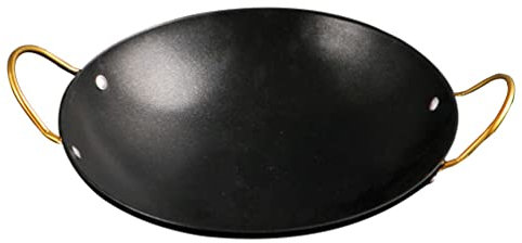 DOITOOL Chinesischer Wok Edelstahl Koch-Wok Doppelohr Bratpfanne Japanischer Topf Chinesischer Heißer Topf Pfannen zum Braten Kochpfanne für Gas-Induktions-Elektroherd 20 3 Cm