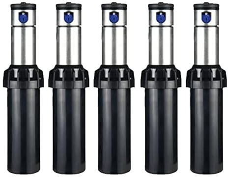 Suinga 5er Pack Turbinen-Sprinkler I-20 Hunter Stahl 5,2 bis 14,3 m
