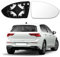 PAYFULLY Spiegelglas Golf 7 Rechts Beheizbar Asphärisch Passend für Golf 7 Spiegelglas Rechts Beifahrerseite Beheizbar Asphärisch mit Trägerplatte…