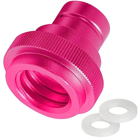 Starnearby CO2 Adapter für Sodawasser, Kompatibel mit SodaStream Wassersprudler Duo/Terra/Art Quick Connect CO2 Flasche mit TR21-4 Außengewinde,CO2 Adapter Zubehör(Rosenrot)