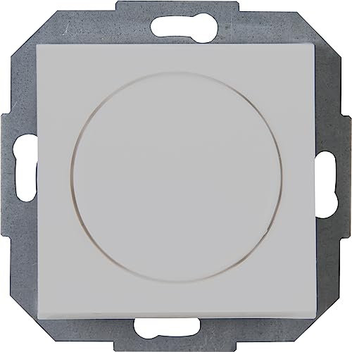 Kopp Athenis Universal-Dimmer mit Druck-Wechsel-Schalter für LED, Phasenan- und Phasenabschnitt, LED 3-100 Watt, Glühlampen 10-250 Watt, grau, matte Oberfläche, 845834082