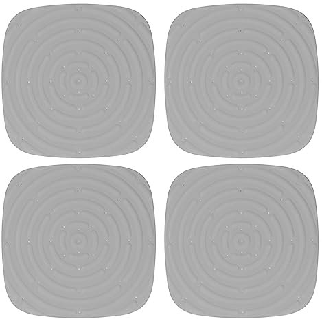 4pcs Huhn Nistkasten Pads, waschbar Huhn Nest Box Liners, 12in Huhn Nistplatz Pads, Huhn Einstreu Huhn Coop Matten für Hühner Legeboxen, Hühnerstall Eier zu schützen (Grau)