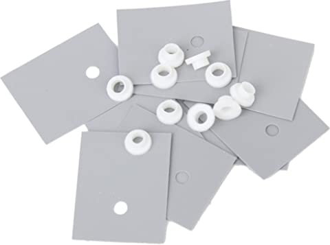 Generic TO-220 Thermo-Kühlkörper-Isolator-Pads mit Silikonfolie und Isolierpartikeln für LM78XX/LM317/TDAXX, 10 Stück