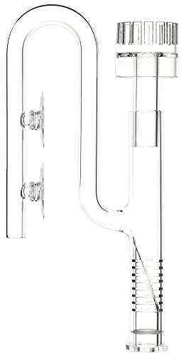JARDLI Glas Mini Lily Pipe Einlauf Oberflächenabsauger Skimmer für Nano Aquarium Becken (10mm für 9/12mm Schläuche)