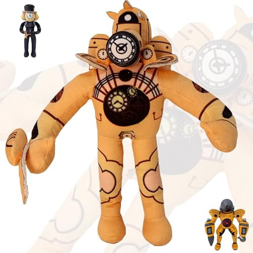 30CM Skibidi Toilet Peluche, Juguete De Peluche para Inodoro, Toilet Titan Clockman Peluche, Titan Electric Drill Man, Stuffed Collectible Gifts Pour Kids Fans Birthday