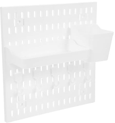 SOLUSTRE Pegboard Combination Kit Peg Board Accessories with Hooks No Punching for Wall Storage Display Arts and Crafts Finishing Home Office Organizer