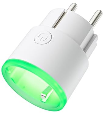HomeWizard Energy Socket WLAN Smart Steckdose mit Strommessgerät, Stromverbrauchsmesser Steckdose für Balkonkraftwerk, Energiemessgerät & App Steuerung