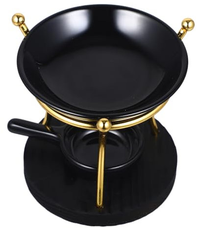 Zerodeko Base In Legno Arte Del Ferro Stufa Candelabri Supporto Di Diffusore Di Aroma Candelieri Forno Per Supporto Tealight In Ceramica Tealight