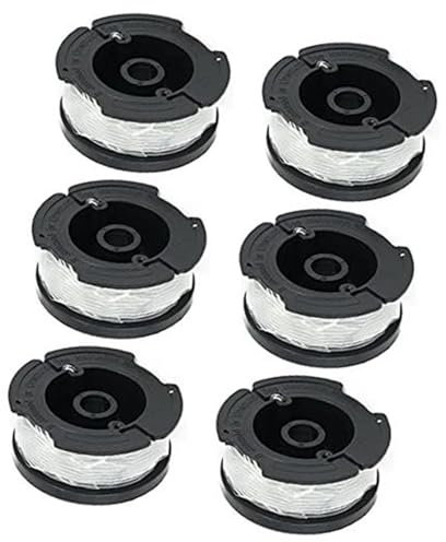 XEDLAMP Lot de 6 bobines de Fil en Nylon for Coupe-Bordures Reflex Black Decker. Remplace Les modèles A6481 et A6485. Bobine de Fil pour débroussailleuse