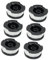 XEDLAMP Lot de 6 bobines de Fil en Nylon for Coupe-Bordures Reflex Black Decker. Remplace Les modèles A6481 et A6485. Bobine de Fil pour débroussailleuse