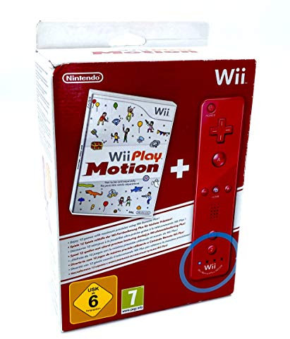 Wii Play Motion : 12 jeux + Télécommande Wii Plus rouge