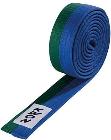 Budo-Gürtel 2-farbig (grün/blau, 300)