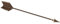 Creative Co-op DA3497 Wanddekoration aus Metall, Pfeil, rostfrei, 69,8 cm lang