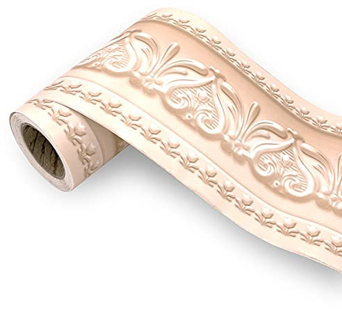 FIXPIX Royal Tulip Peel And Stick Wall Border Easy To Apply (Naples Yellow)