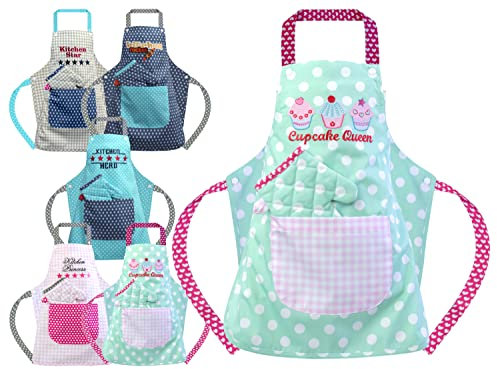 Emily´s Check Kochmütze - Küchenschürze & Topfhandschuh für Kinder 468.550, Küchenschürze & Topfhandschuh 3-6 Jahre, Cupcake Queen