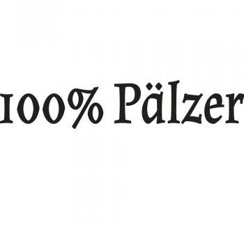 Aufkleber Applikation - 100% Pälzer - AP1735 - verschiedene Farben zur Wahl Farbe schwarz